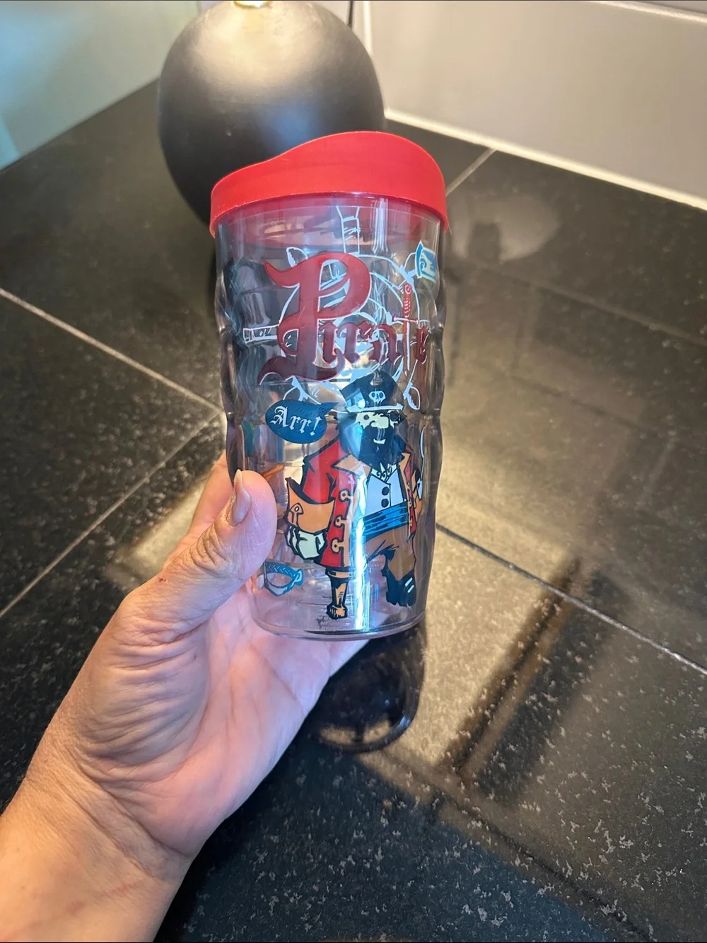 Kids tervis Red-Lid Pirate Graphic Tumbler